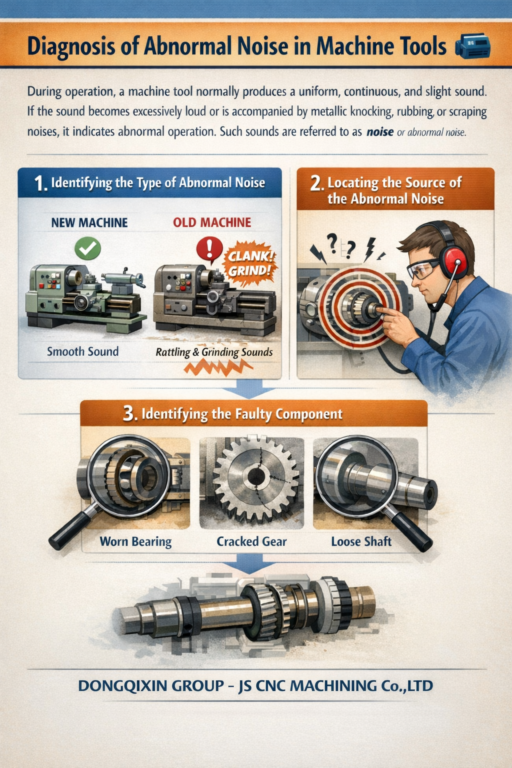 Diagnosis of Abnormal Noise in Machine Tools